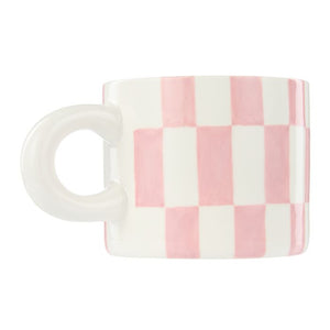 Emporium Check Mug & Plate Set Pink & Green