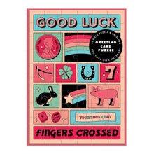 Load image into Gallery viewer, Good Luck Greeting Card Puzzle
