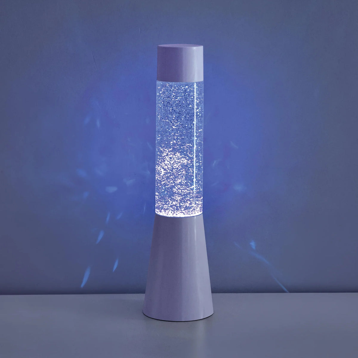 Discovery Zone Glitter Lamp White