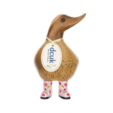 Load image into Gallery viewer, DCUK Natural Welly Ducky Flowers (1pc)

