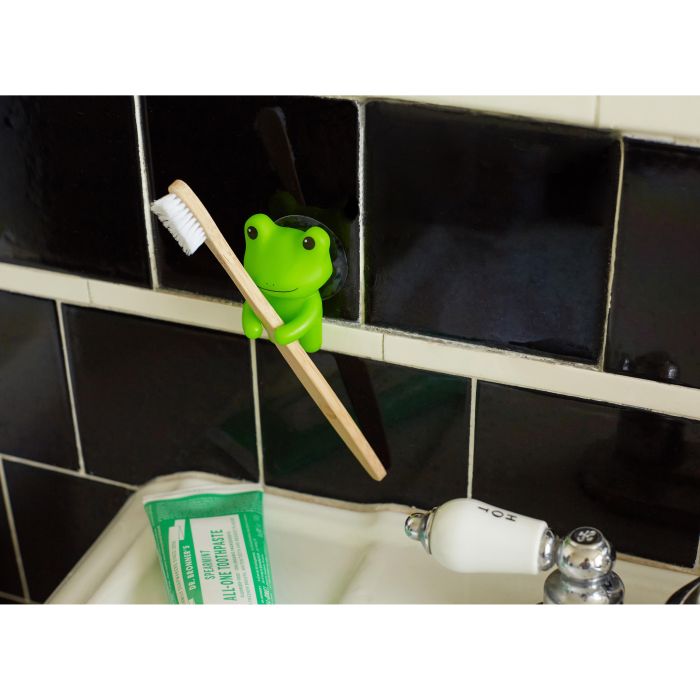 Kikkerland Frog Toothbrush Holder