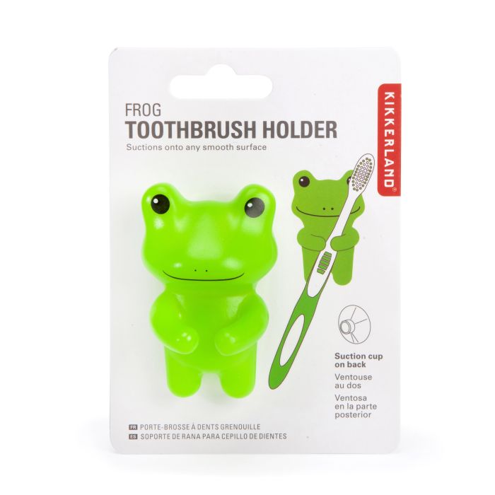 Kikkerland Frog Toothbrush Holder