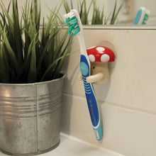 Load image into Gallery viewer, Kikkerland Mushroom Toothbrush Holder
