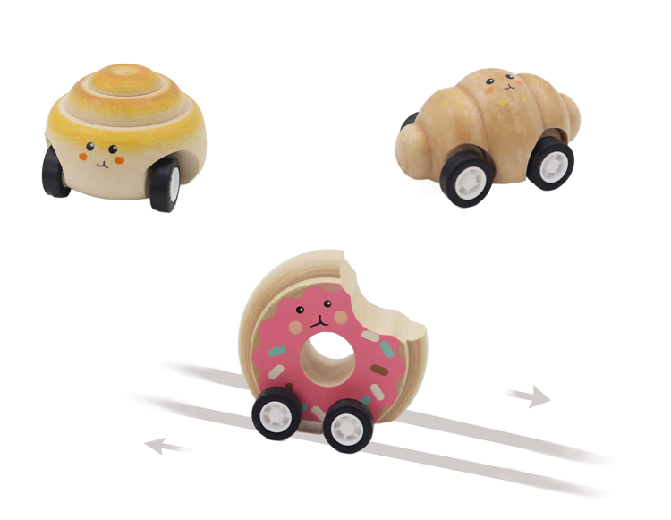 Wooden Pull Back Bakery 6.7cm (1pc)