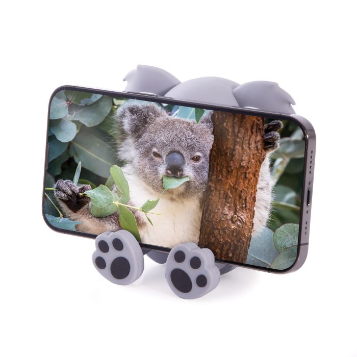 The Australian Collection Koala 2 in 1 Speaker & Phone Stand Grey
