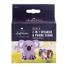 Load image into Gallery viewer, The Australian Collection Koala 2 in 1 Speaker &amp; Phone Stand Grey

