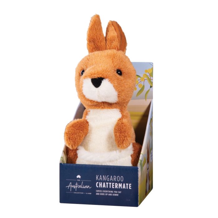 IsGift The Australian Collection- ChatterMate Kangaroo Brown 20cm