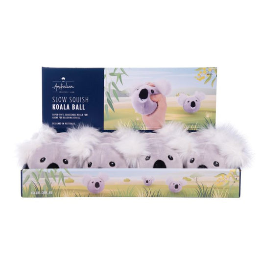 The Australian Collection Slow Squish Ball Koala Grey 9cm