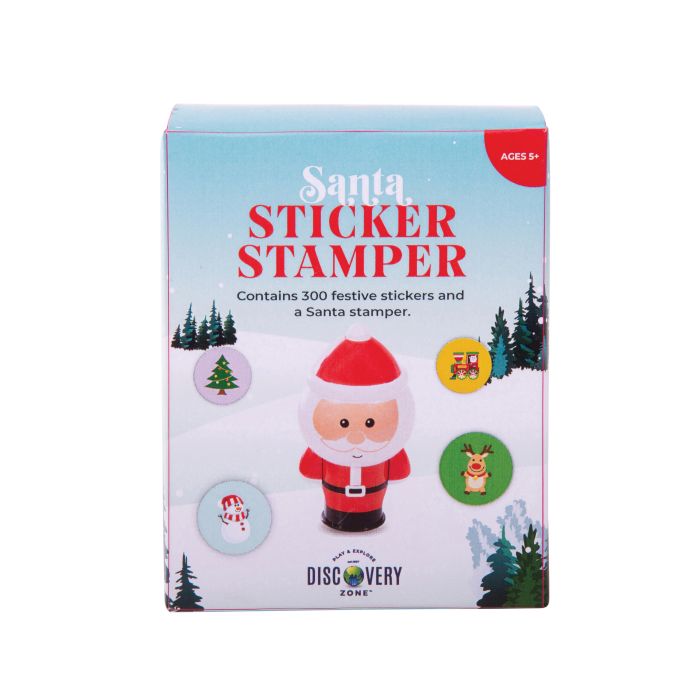 Discovery Zone Santa Sticker Stamper