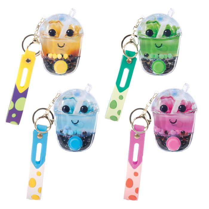Discovery Zone Water Filled Games Keychain – Bubble Tea