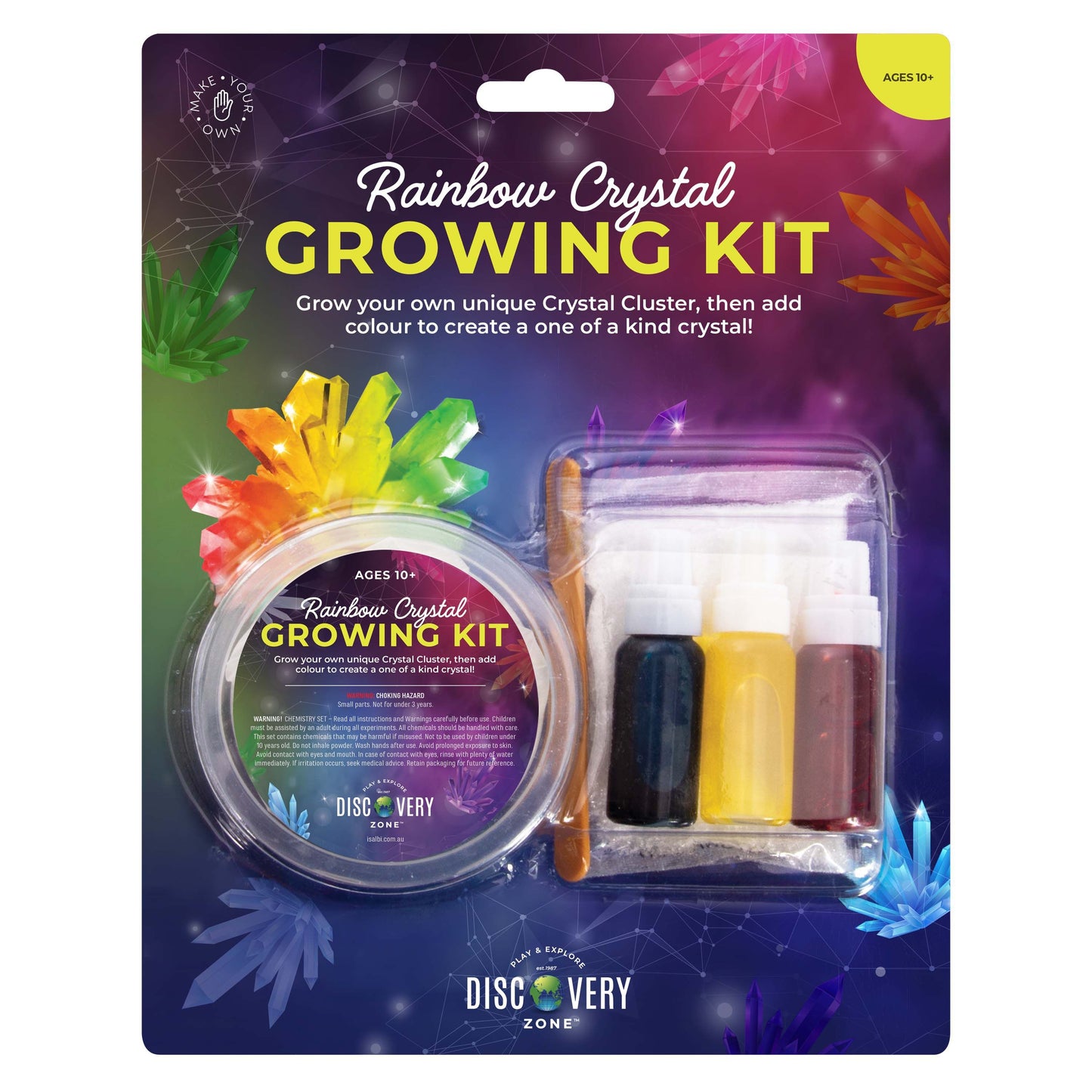 Discovery Zone Rainbow Crystal Growing Kit