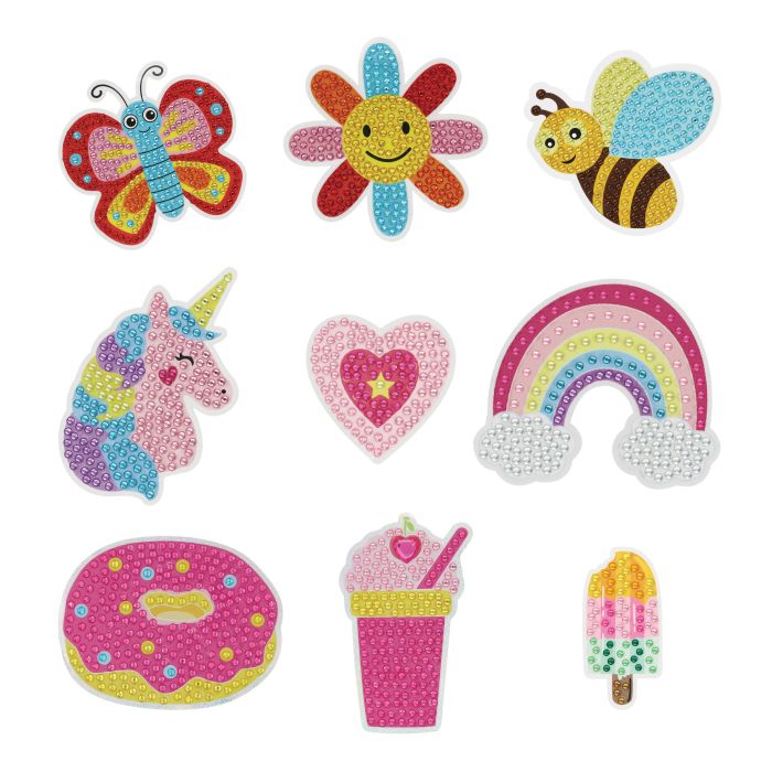 Discovery Zone Diamond Art Stickers 3pcs Set