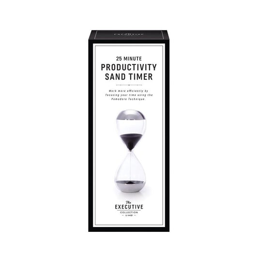 Maverick 25 Minute Productivity Timer Black 8.1x8.1x20cm