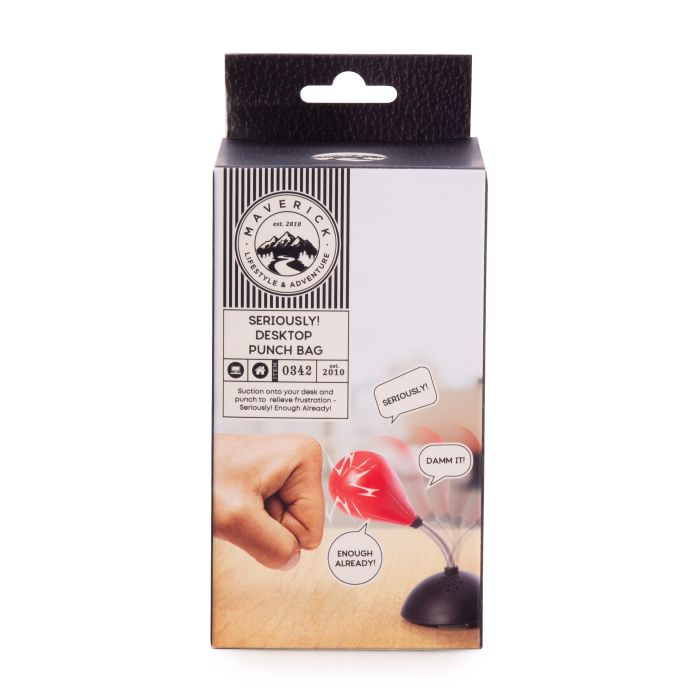 Maverick Seriously Talking Desktop Punch Bag 8x8x15cm