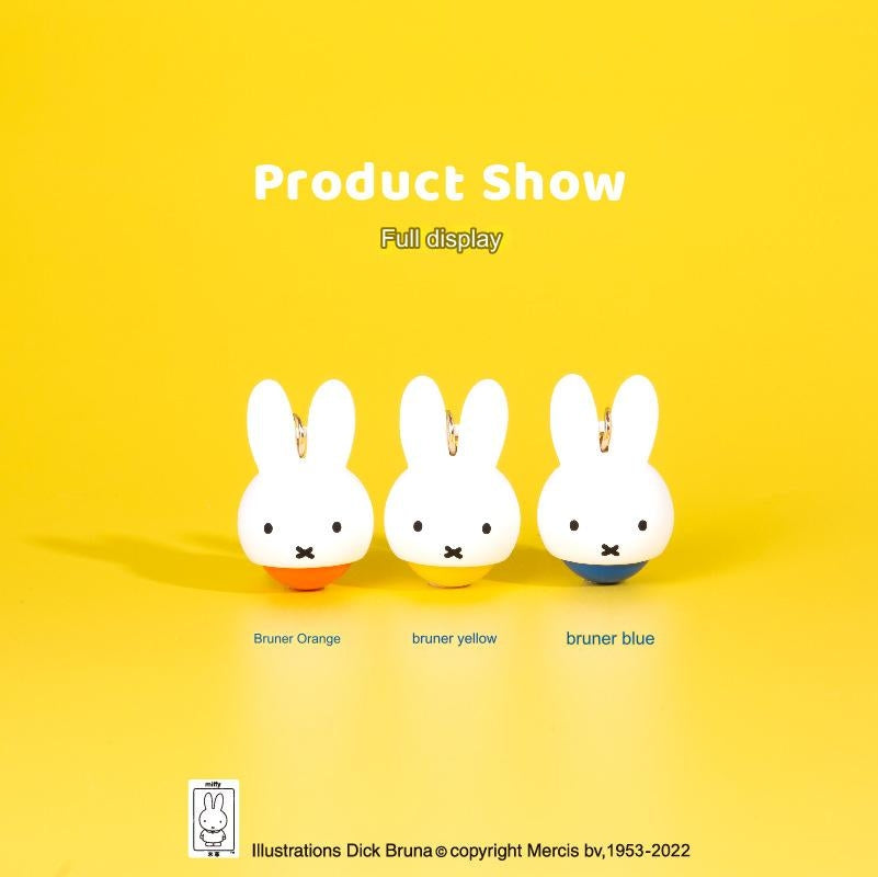 Miffy Mini Stress Relief Massage Ball Keyring Yellow