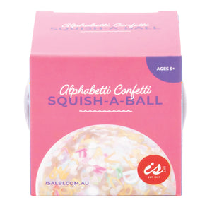 IsGift Alphabetti Confetti Squish-A-Ball Assorted 7cm