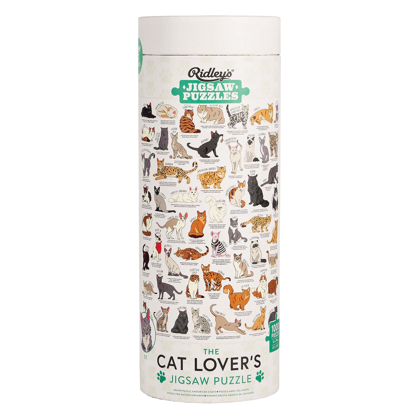 Ridley's Cat Lover's 1000 Piece Jigsaw Puzzle