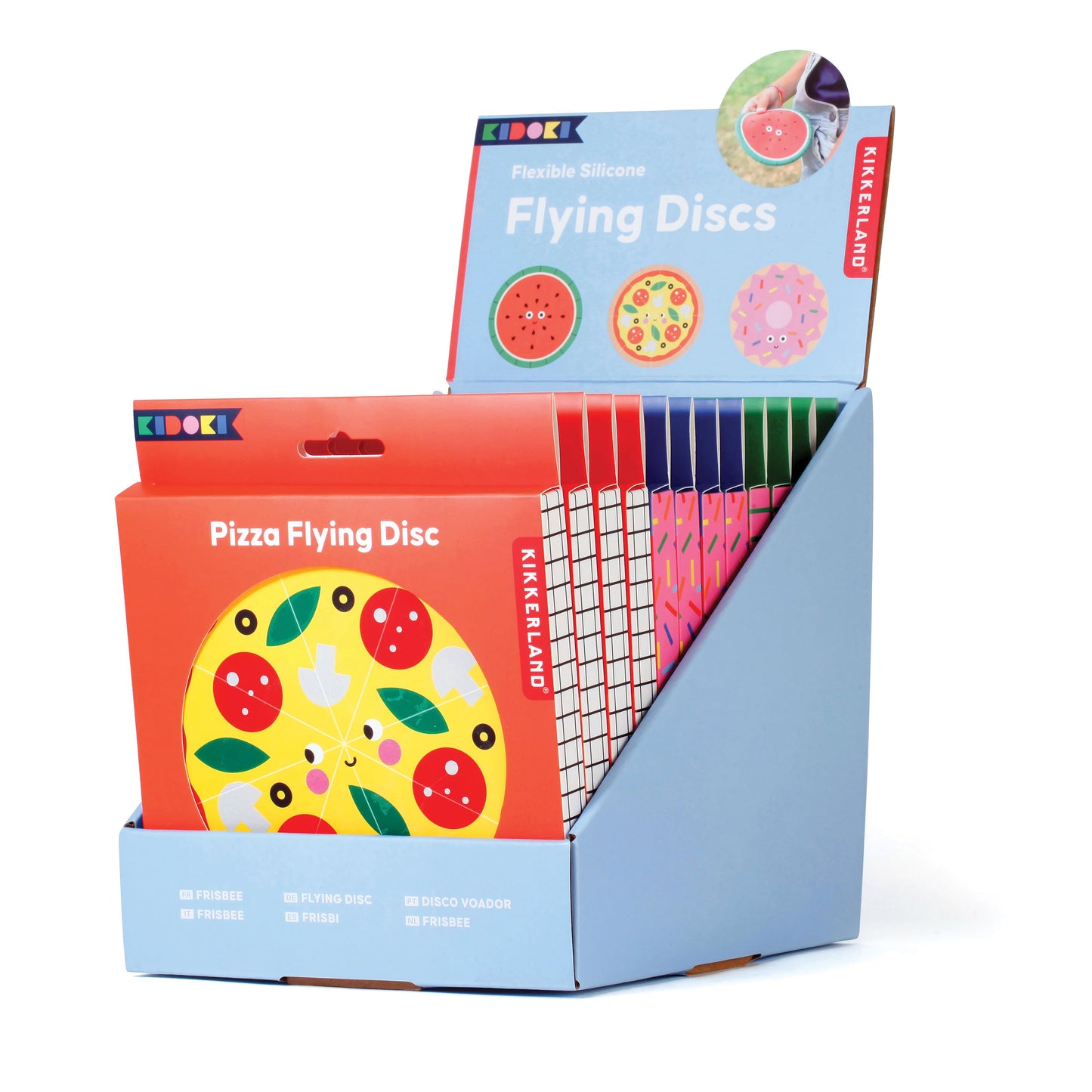 Kikkerland Kidoki Flying Discs Assorted Dia:15cm