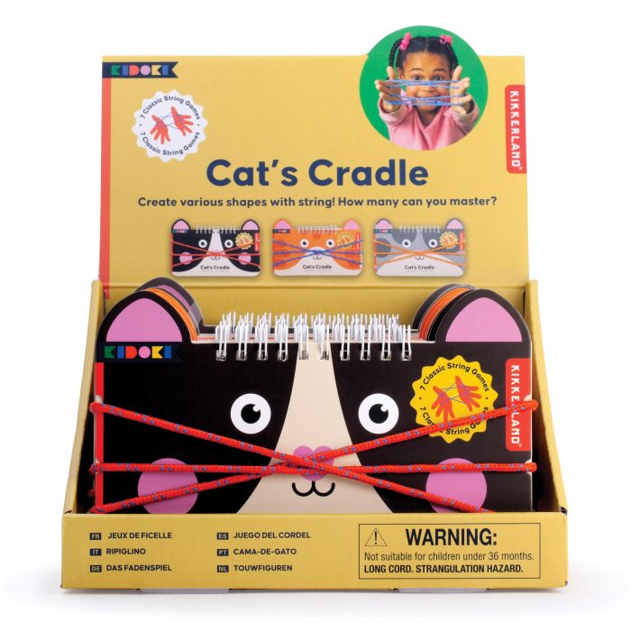 Kikkerland Kidoki Cat's Cradle Multi-Coloured 18.25x2x12cm