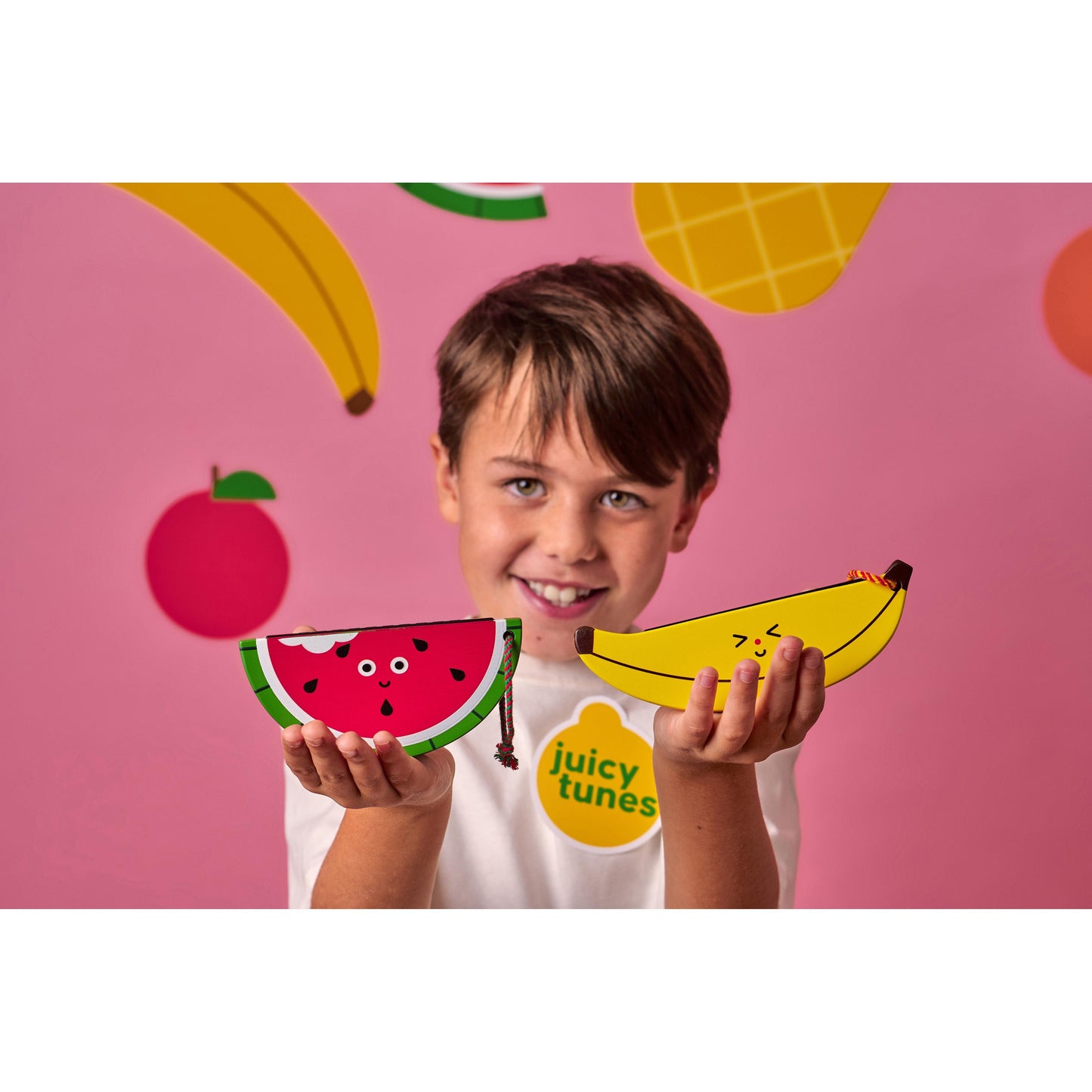 Kikkerland Kidoki Wooden Fruit Harmonica