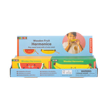 Load image into Gallery viewer, Kikkerland Kidoki Wooden Fruit Harmonica
