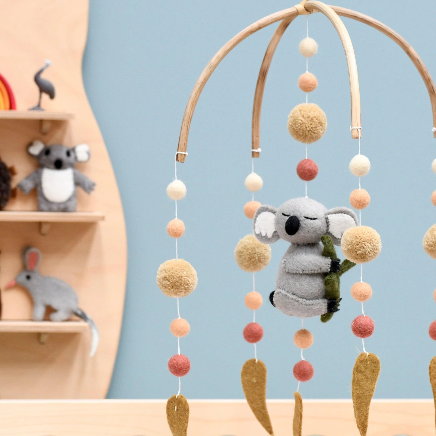 Tara Treasures Baby Cot Mobile Sleeping Koala