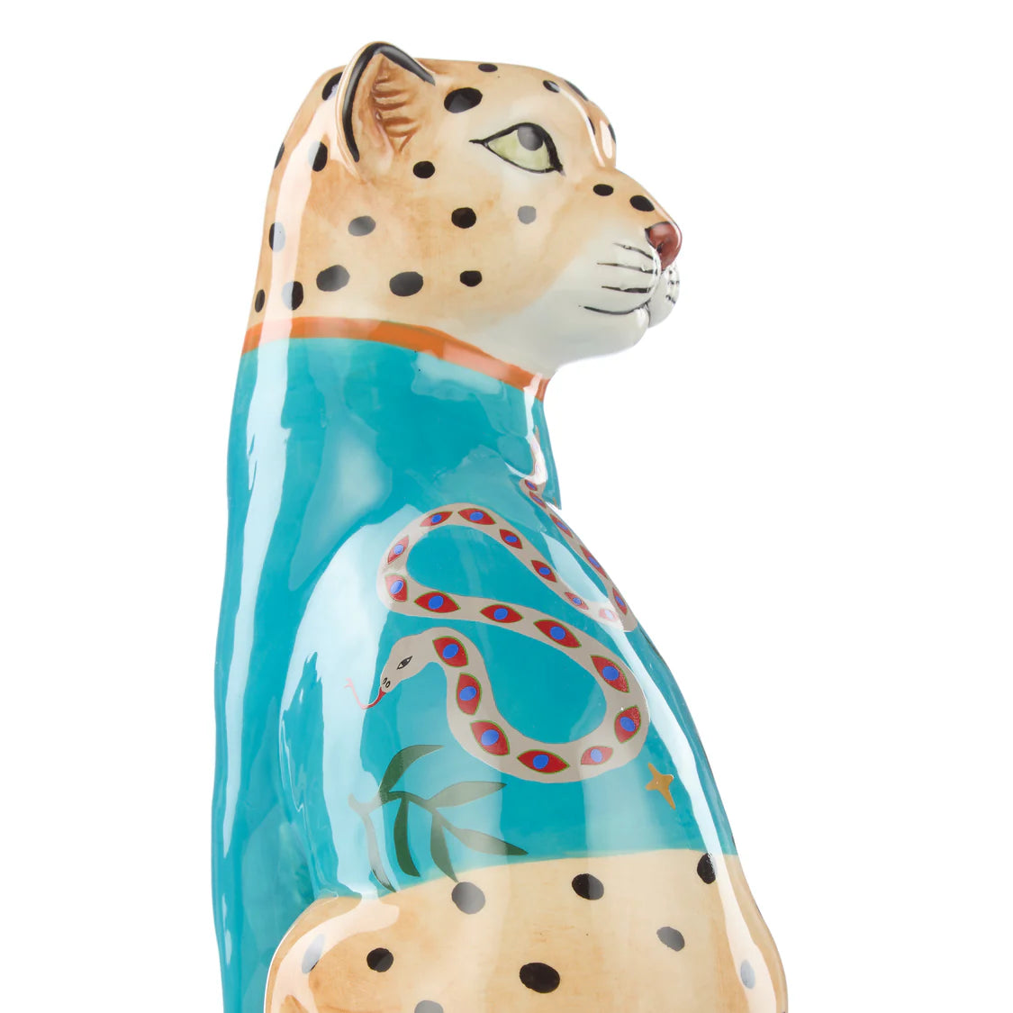 Emporium Pierson Leopard Vase Blue 25cm