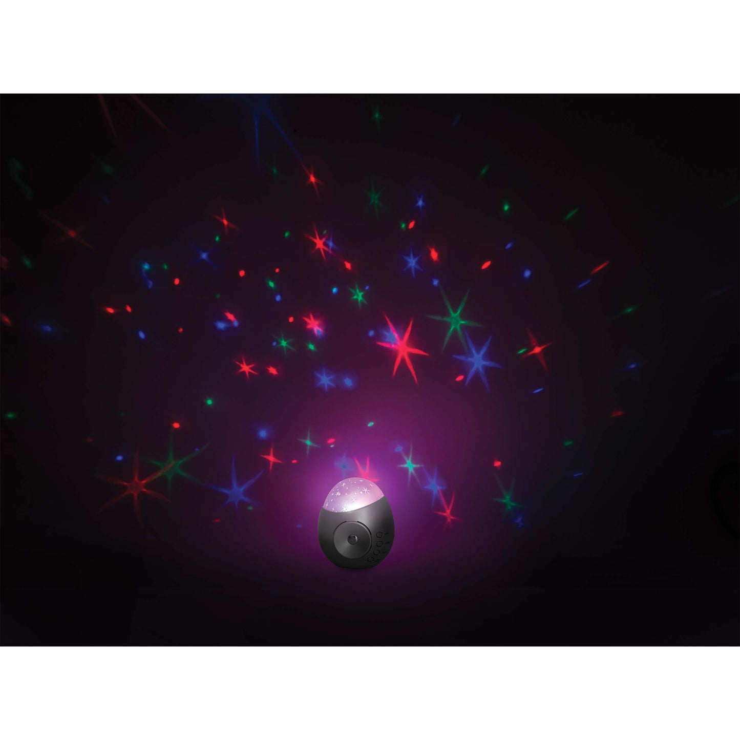 IS GIFT GALAXY STAR PROJECTOR & SOUND MACHINE - SILVER (MIN 4) SILVER 12X11.6X14.1CM