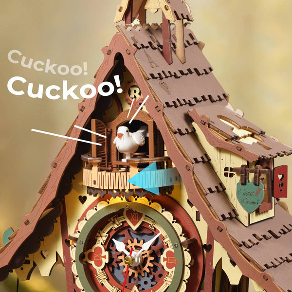 Robotime Cuckoo Clock Mechanical 3D Wooden Puzzle