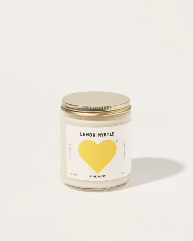 Pinkmint Candle Lemon Myrtle Soy Candle