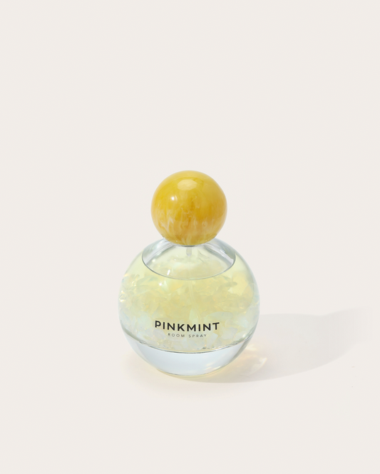 Pinkmint Candle Lemon Myrtle Room Spray Crystal Infused