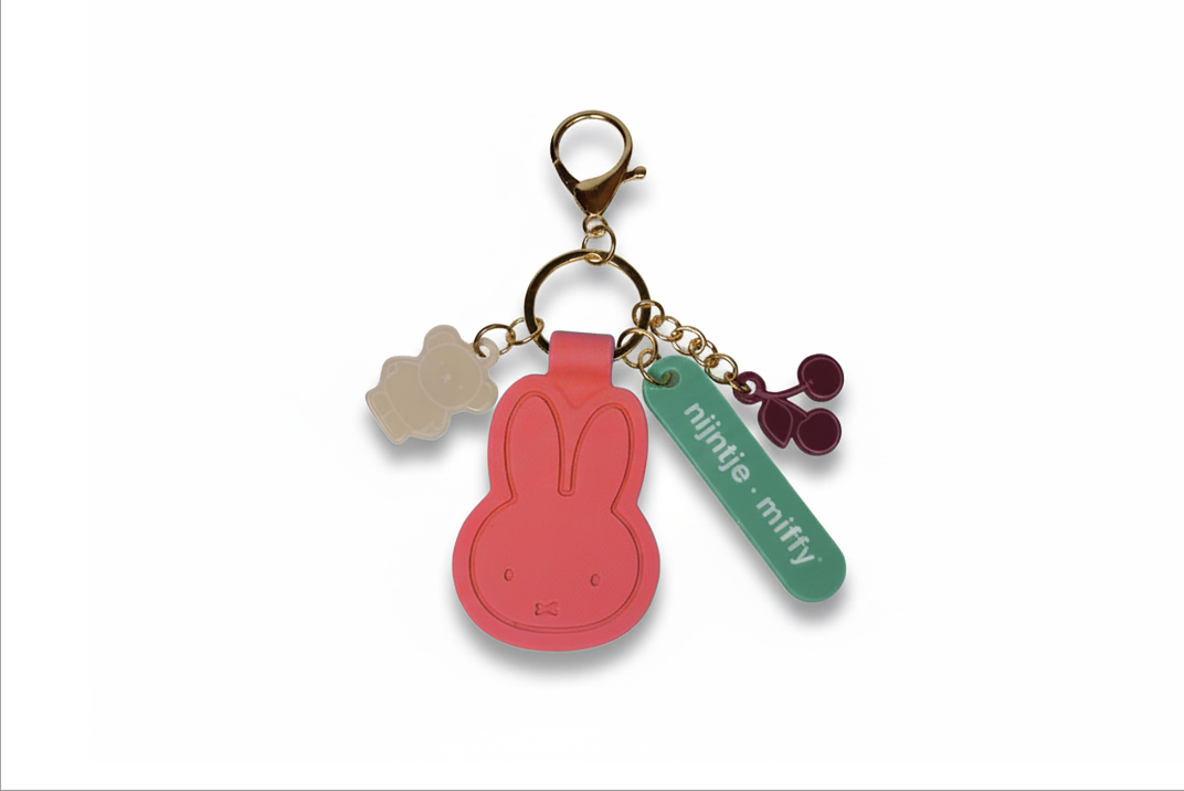 Miffy Coral Bag Charm 13cm