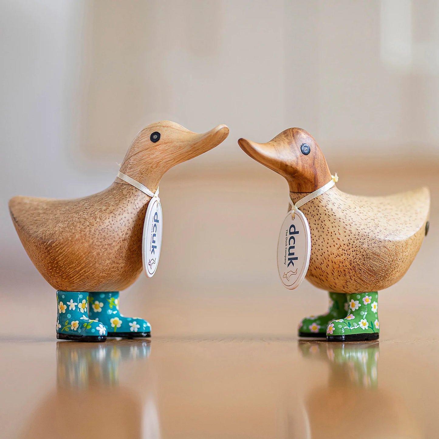 DCUK Natural Welly Ducky Flowers (1pc)