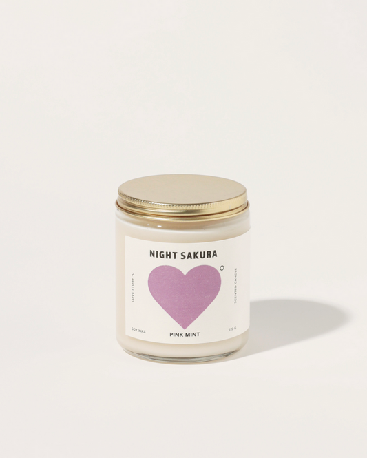 Pinkmint Candle Night Sakura Soy Candle