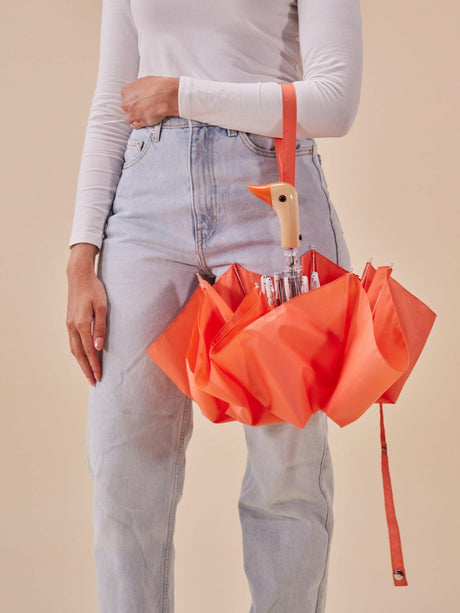 ORIGINAL DUCKHEAD DUCK UMBRELLA COMPACT - PEACH PINK