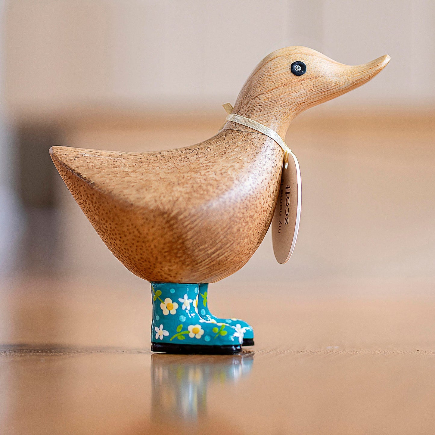 DCUK Natural Welly Ducky Flowers (1pc)