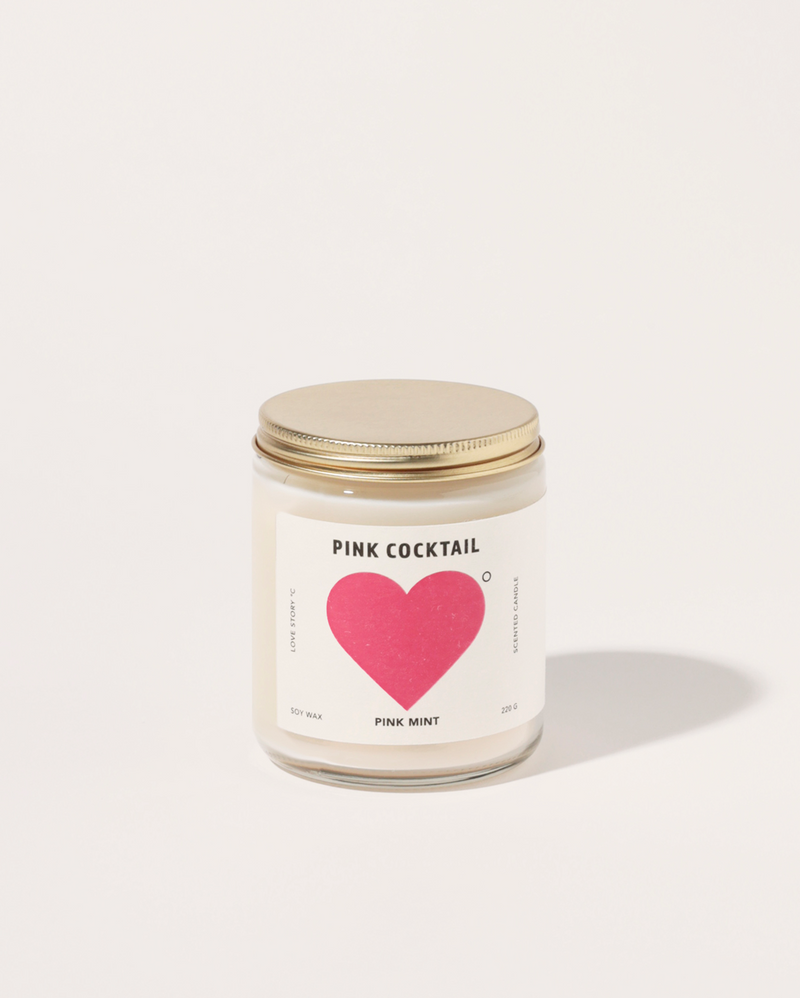 Pinkmint Candle Pink Cocktail Soy Candle