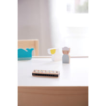 Load image into Gallery viewer, Petit Collage Sing &amp; Play Wood Harmonica (10Disp) Multi-Coloured 2.5x12.7x2.5cm
