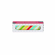 Load image into Gallery viewer, Petit Collage Sing &amp; Play Wood Harmonica (10Disp) Multi-Coloured 2.5x12.7x2.5cm
