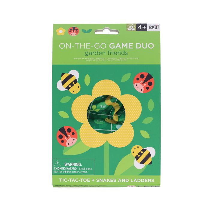 Petit Collage On-the-Go Game Duo Garden Friends 16x3x22cm