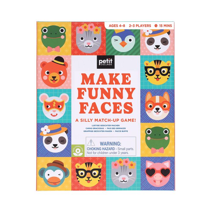 Petit Collage Make Funny Faces-Matching Game 15x5x17cm
