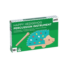 Load image into Gallery viewer, Petit Collage Happy Hedgehog Percussion Instrument 14x1x8cm
