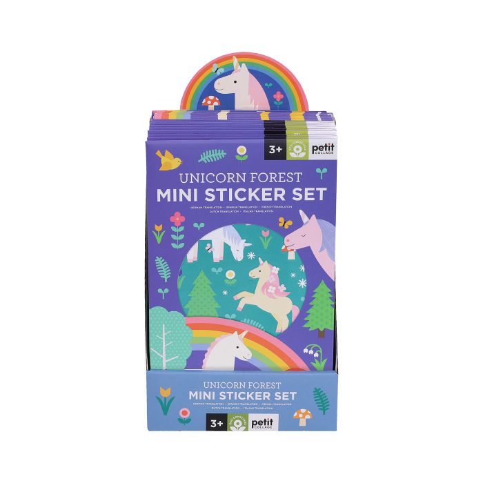 Petit Collage Mini Sticker Set: Unicorn Forest 12x0.3x19.4cm