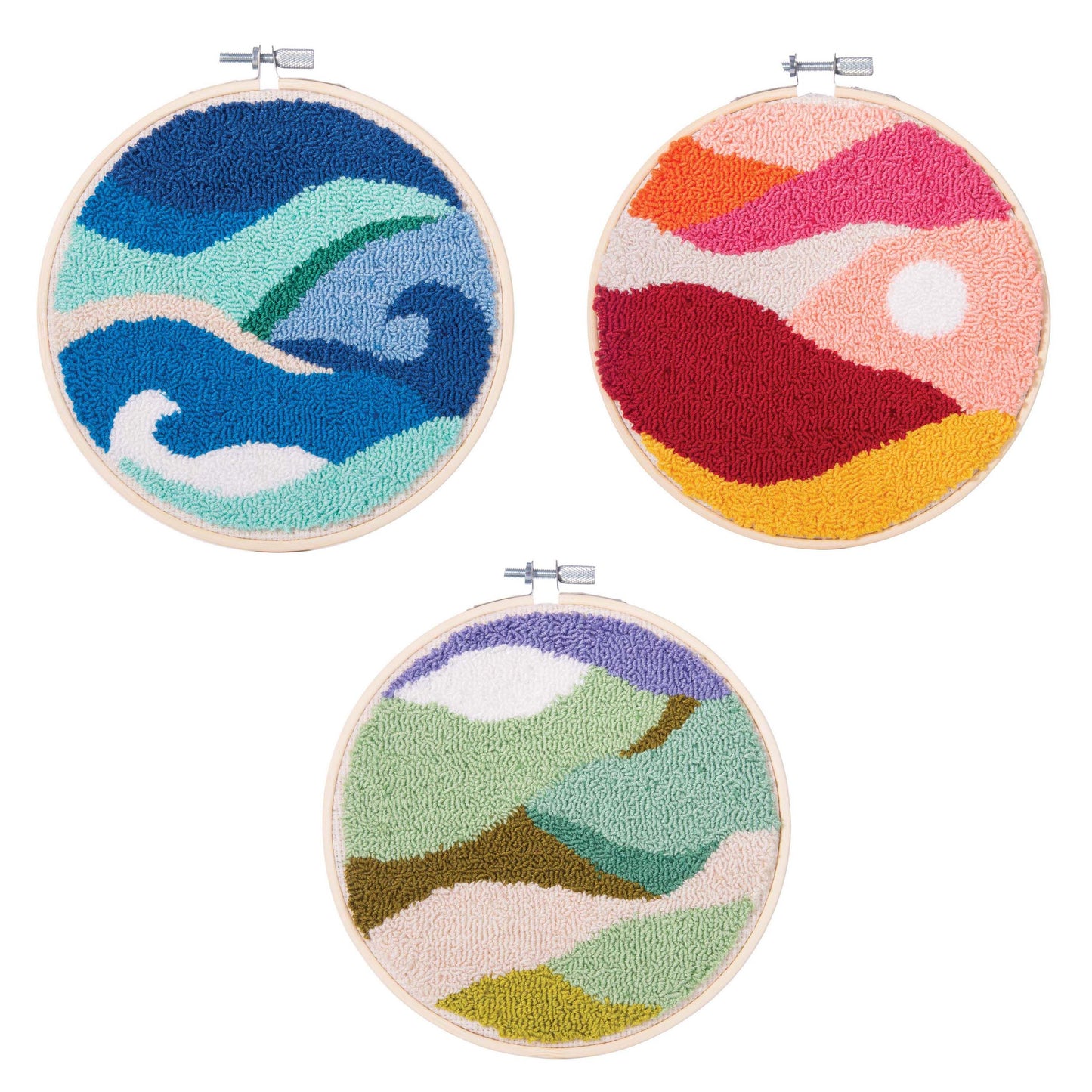 Punch Needle Kit - Abstract Landscape