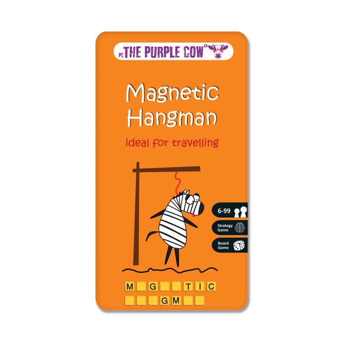 The Purple Cow Magnetic Hangman 10.2x1x18.5cm