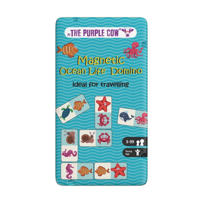 The Purple Cow Magnetic Ocean Life Domino 10.2x1x18.5cm