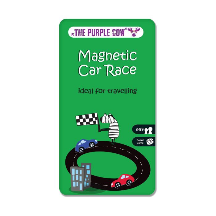 The Purple Cow Magnetic Car Race 10.2x1x18.5cm