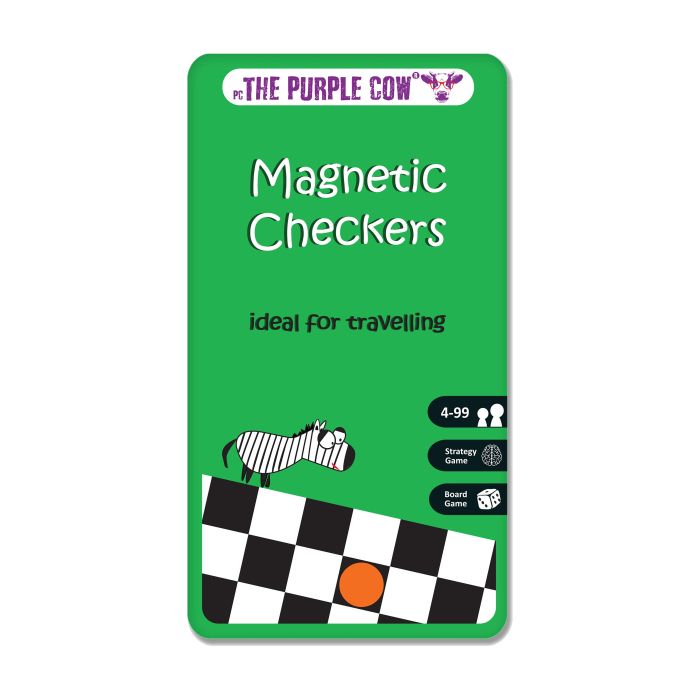 The Purple Cow Magnetic Checkers 10.2x1x18.5cm