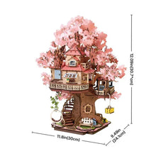 Load image into Gallery viewer, Robotime DIY Sakura Tree House Kit

