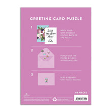 Load image into Gallery viewer, Say It With Flowers Hi Greeting Card Puzzle

